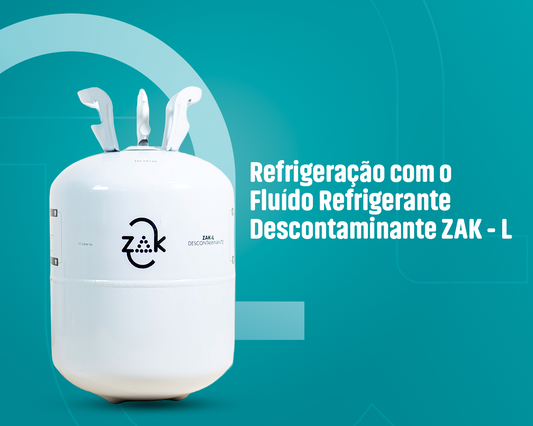 Refrigeração com o Fluído Refrigerante Descontaminante ZAK - L